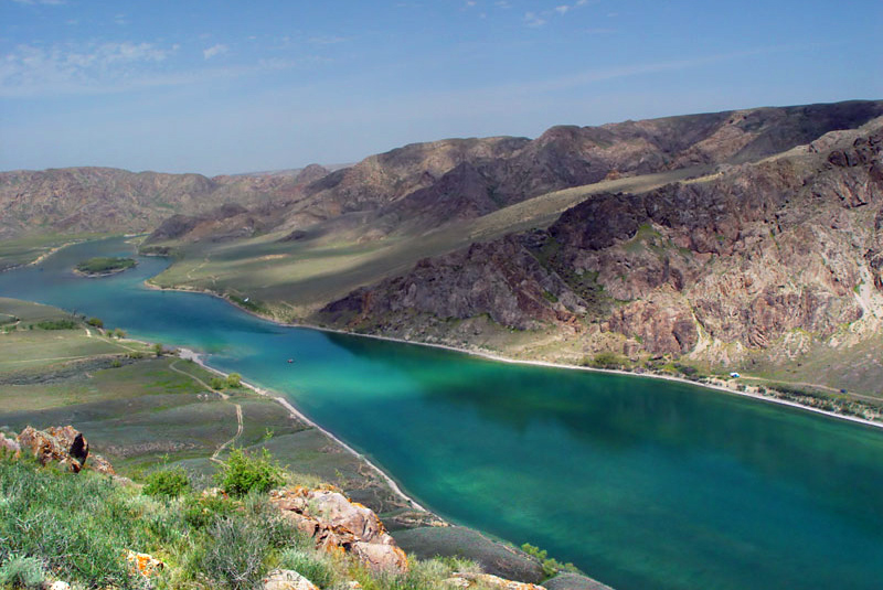 Delta del río Ili, en Kazajistán. Foto: Wikipedia